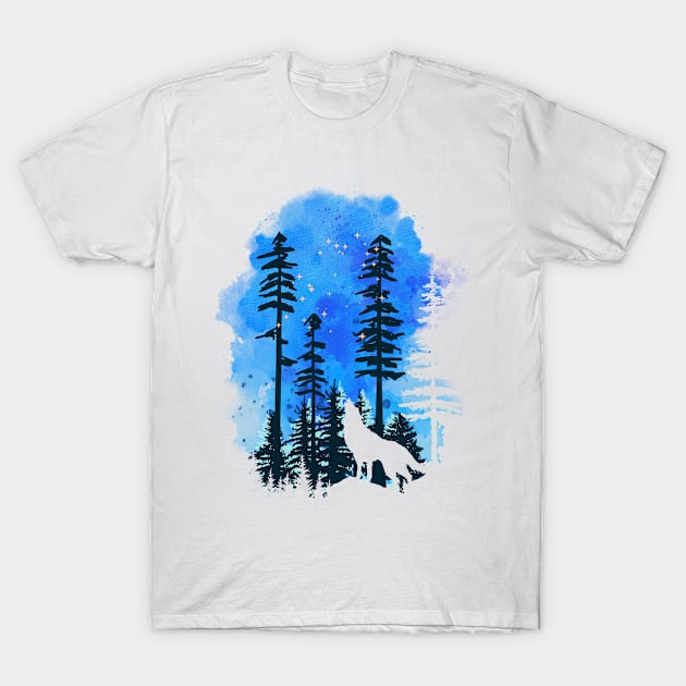 A Forest's Loyal Wolf Pack T-Shirt by berwies